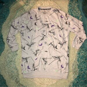 Men's Grey Novelty Jack Skellington Sweater